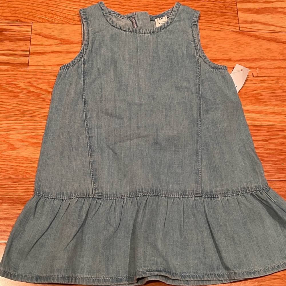 Gap Baby Denim Jean Drop-hem Dress Size 2T